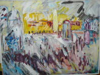 k-Krakau, Tuchhallen2002, Acryl, 116x89cm