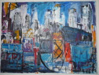 k-New York Hudson, 1997 Acryl, 120x90