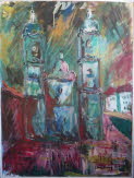 k-St Gallen, Kloster, 2009, Acryl, 100x130cm